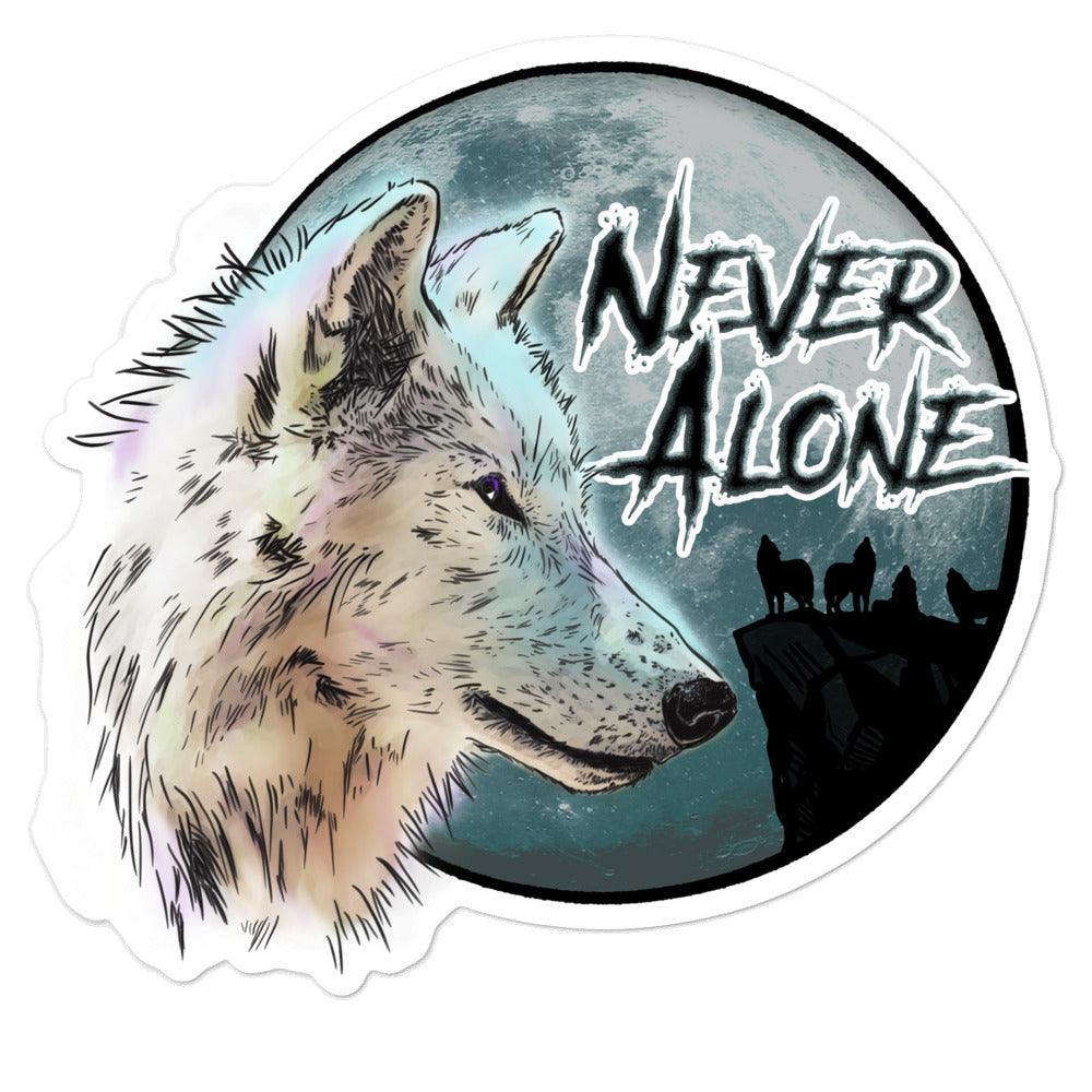 5.5" Never Alone Vinyl Laptop Sticker